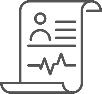 A patient's chart with their picture and information. No actual information appears.